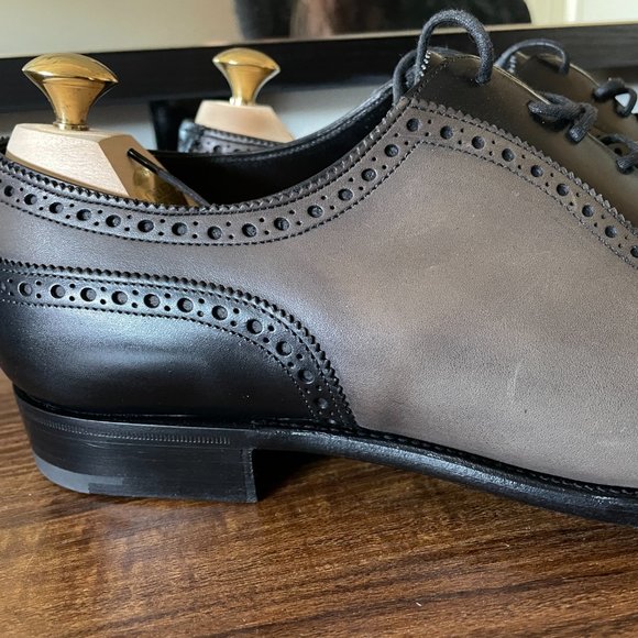 Edward Green Canterbury - Black & Cloud Antique Calf Oxfords - 8.5/9 E 82 Last main image 5